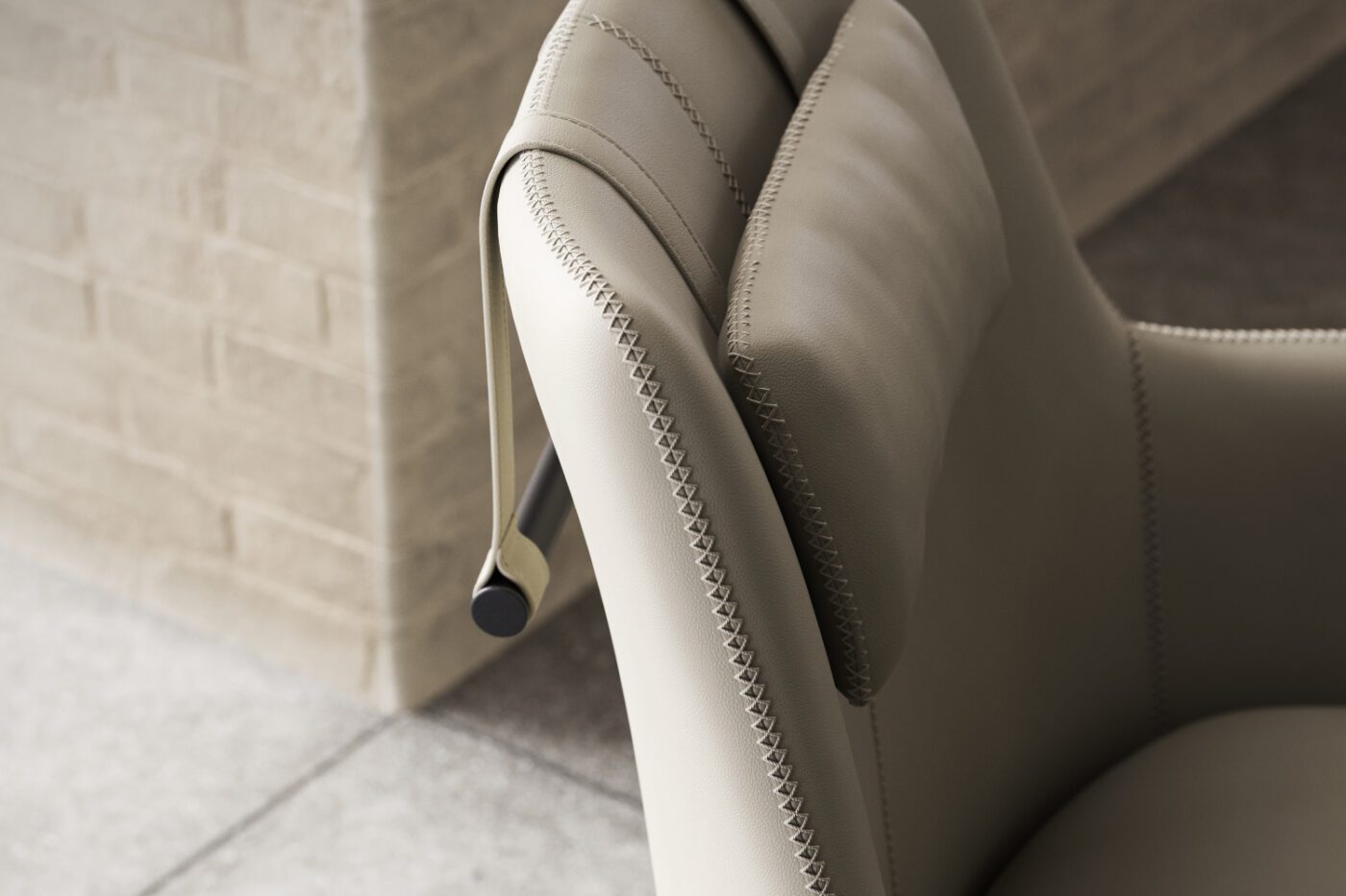 Alexander armchair with Cross Stitching