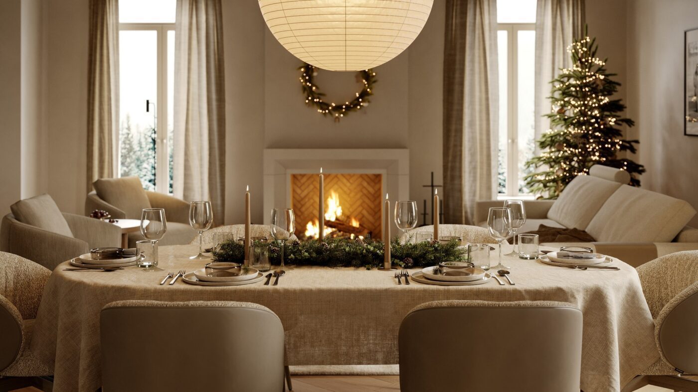Christmas dining table by Domkapa