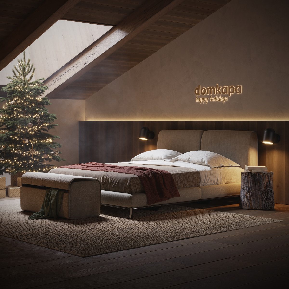 Christmas themed bedroom (2)