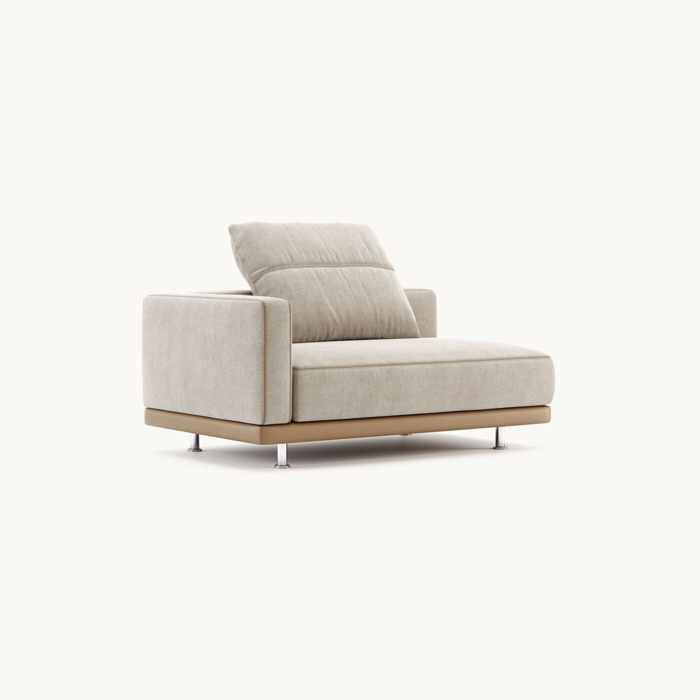 DK25.C - LAURENT LR1A.E - Hudson Cappuccino + Rupert Camel + Silver Polished - 02jpg_CREME