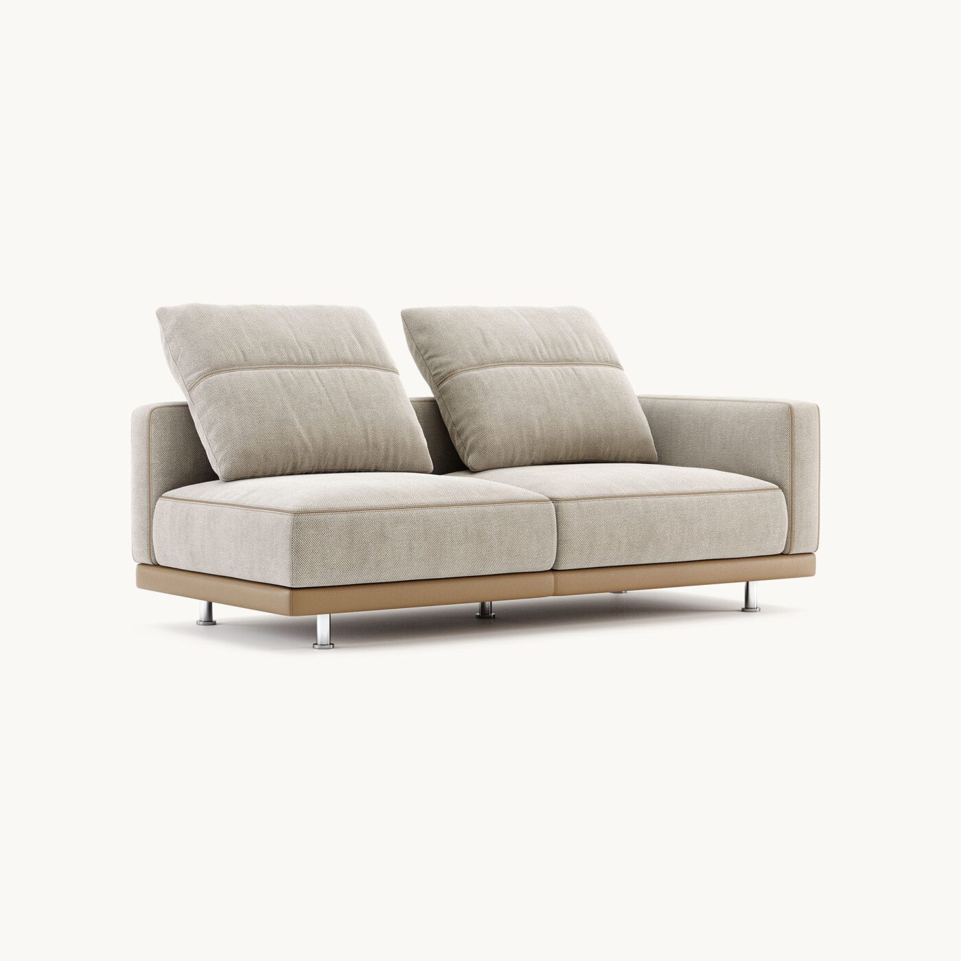 DK25.C - LAURENT LR2A.D - Hudson Cappuccino + Rupert Camel + Silver Polished - 02jpg_CREME