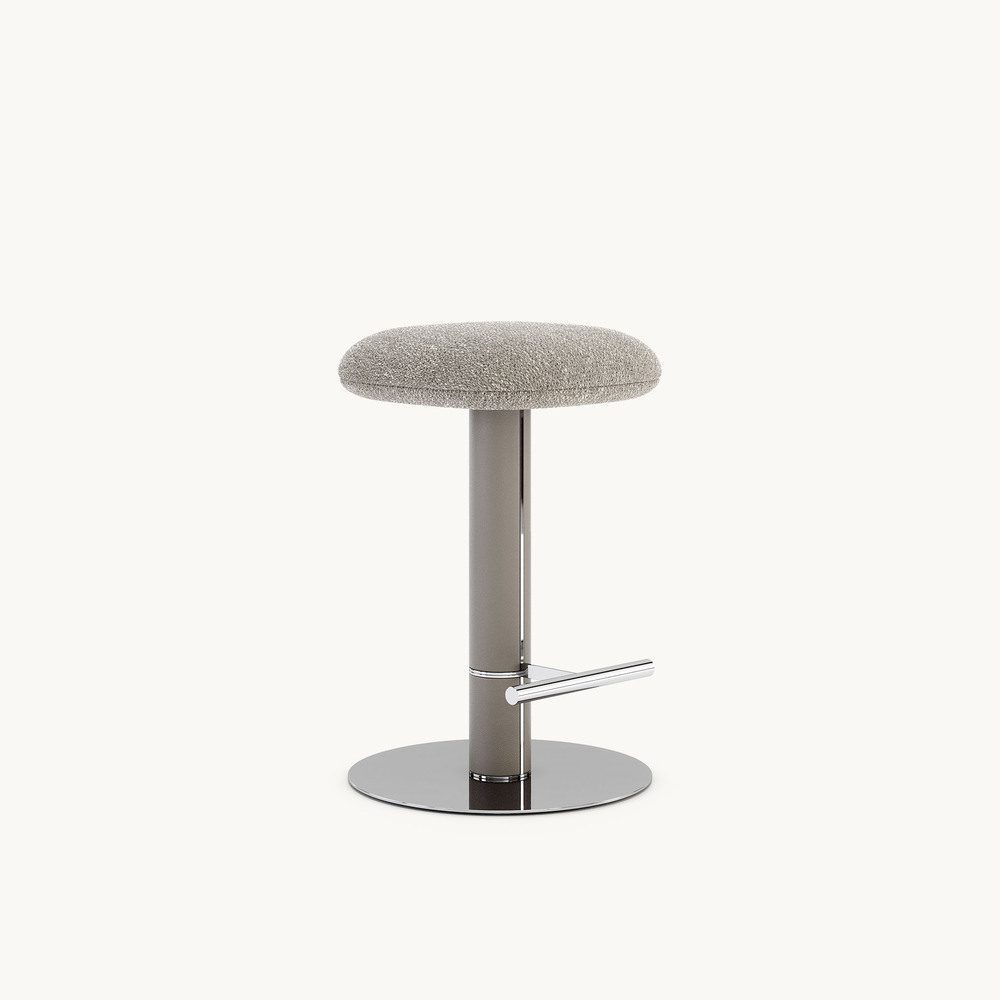 DK26.B - HIRO COUNTER CHAIR - Avalon Truffle + Torne Taupe + Silver Polished - 02_CREMEWEB