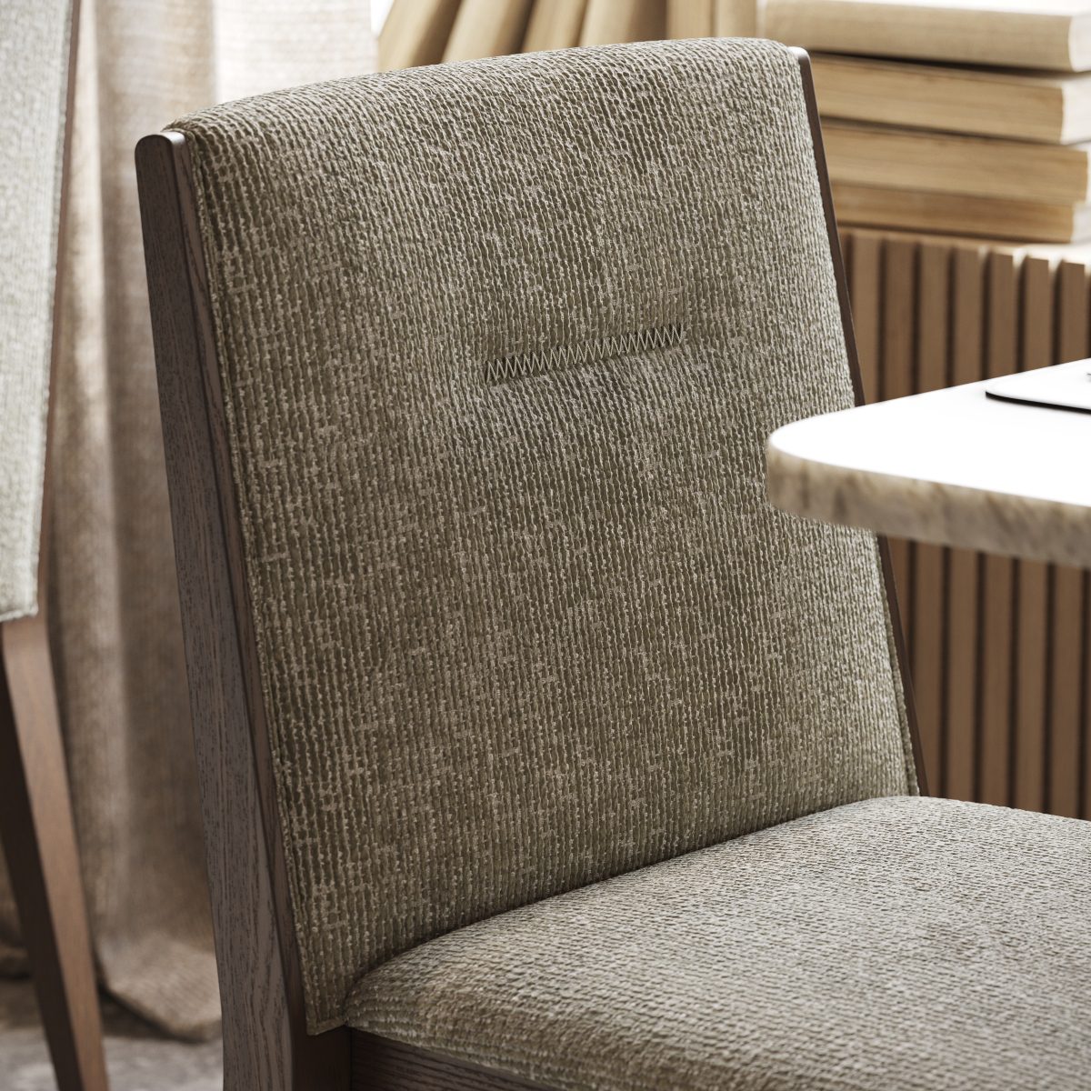 Frank Chair stitching detail