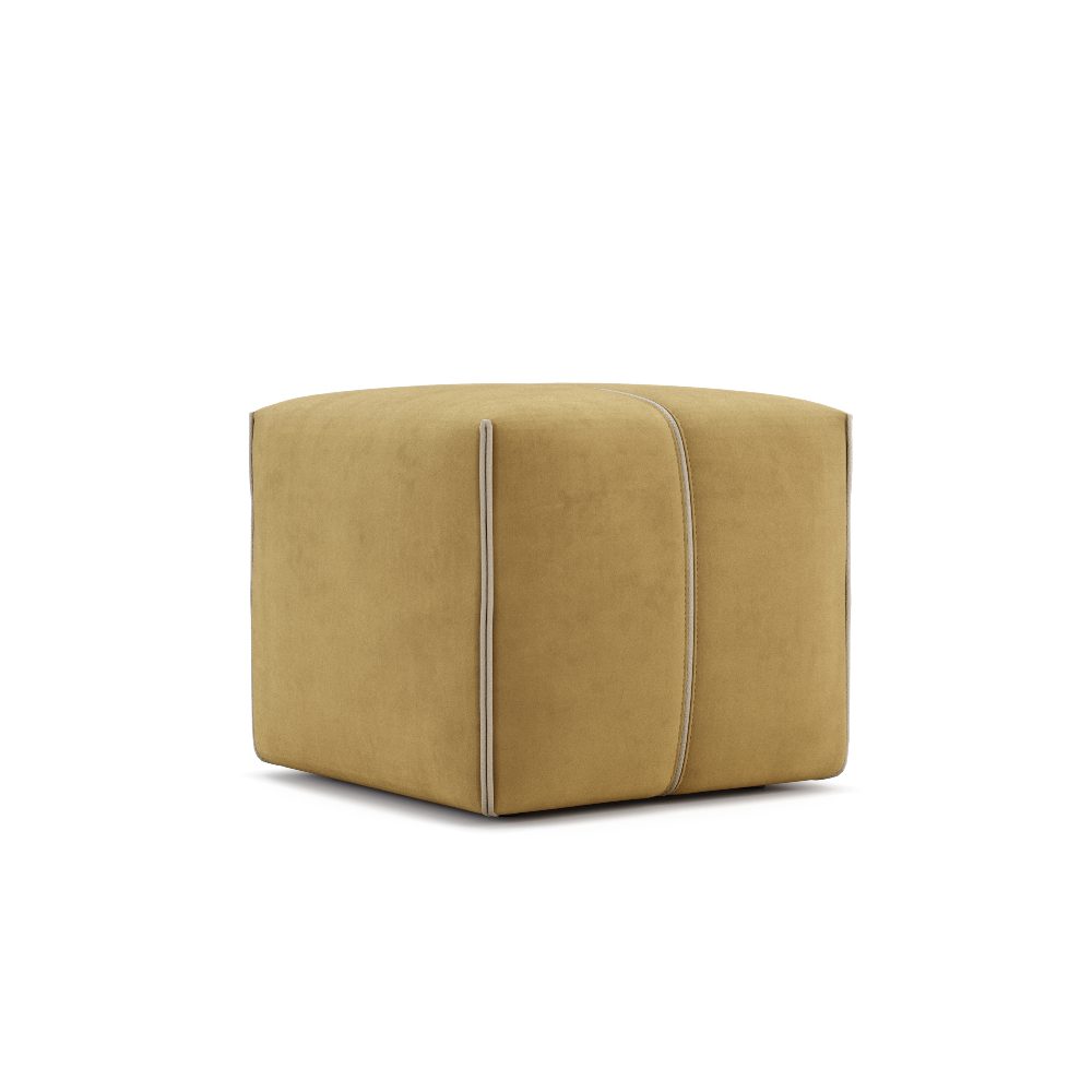 Grant pouf S in illuminating pantone