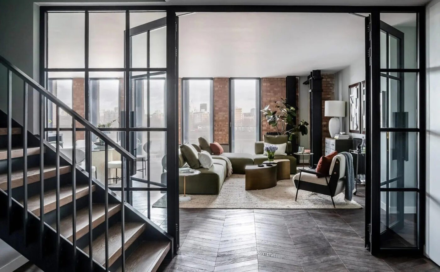 Industrial interior design project by Michaelis Boyd