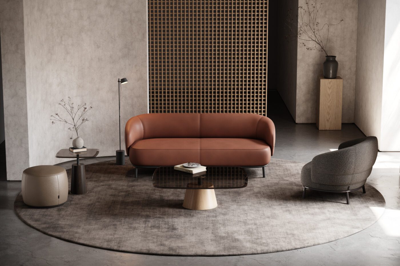 Juliet sofa and armchair in a living room