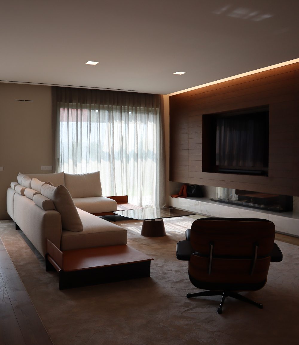 Living Room With Panton Coffee Table