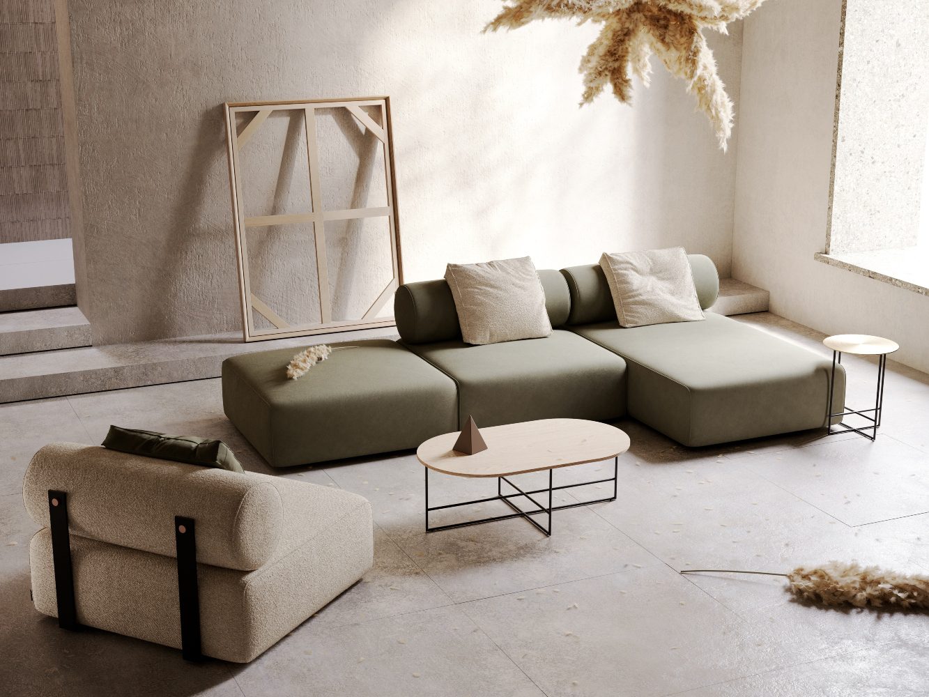 Modular comfort shinto sofa