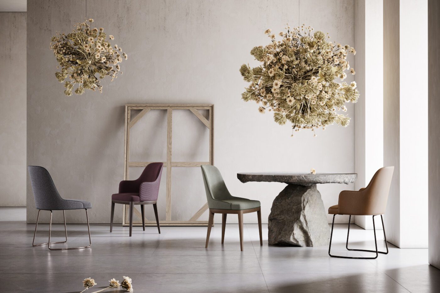 anna dining chair in four versions