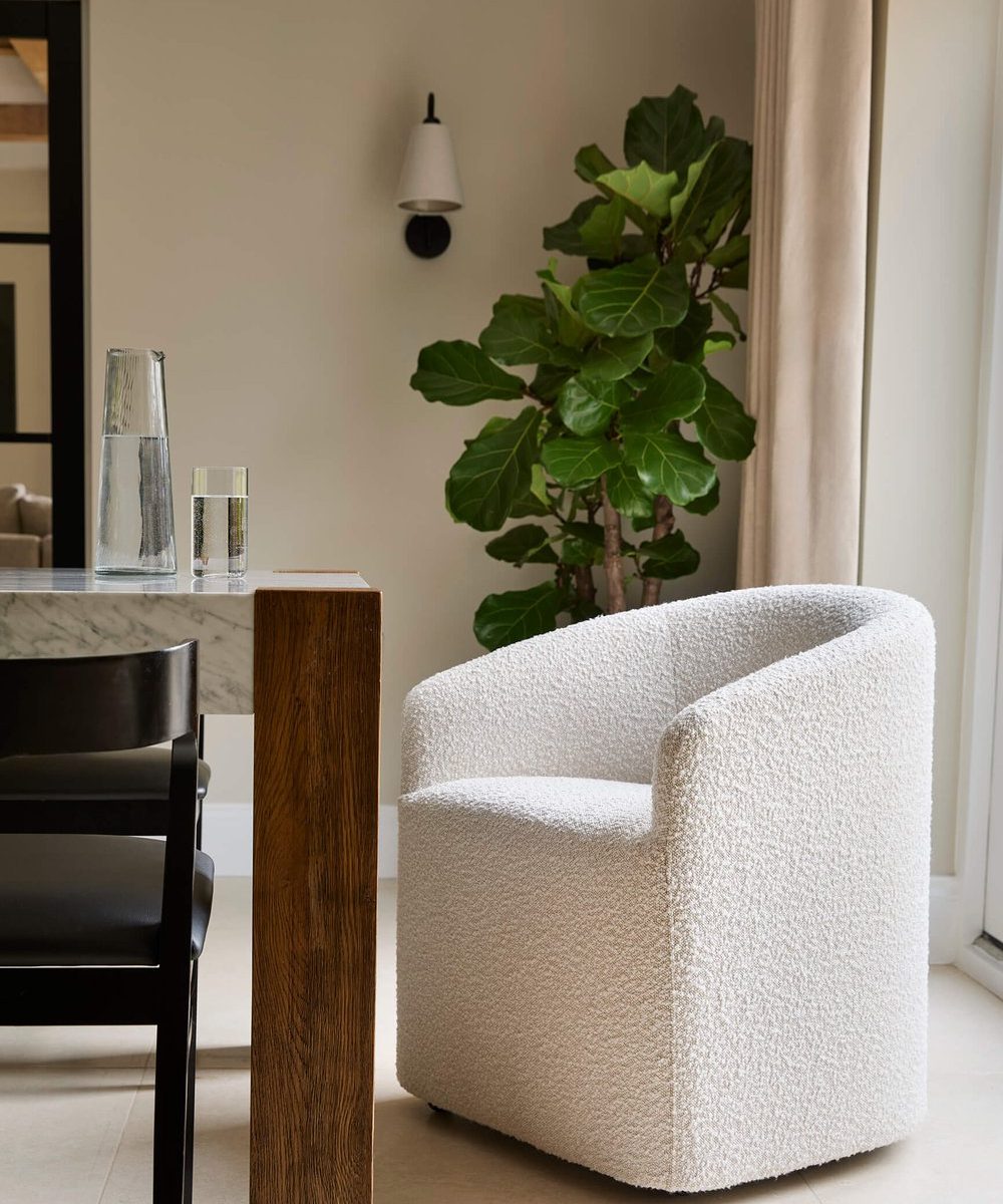 boucle armchair in katie project