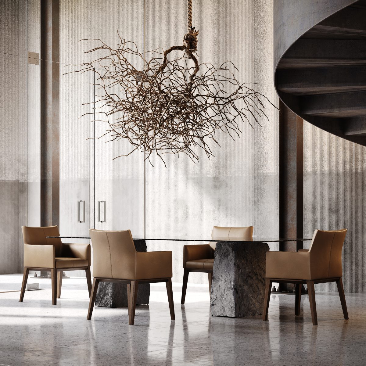 carter dining chair in a dining room