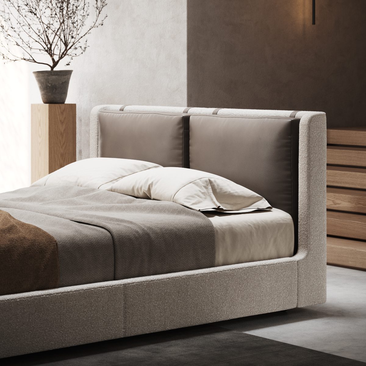 chocolate brown kelsi bed