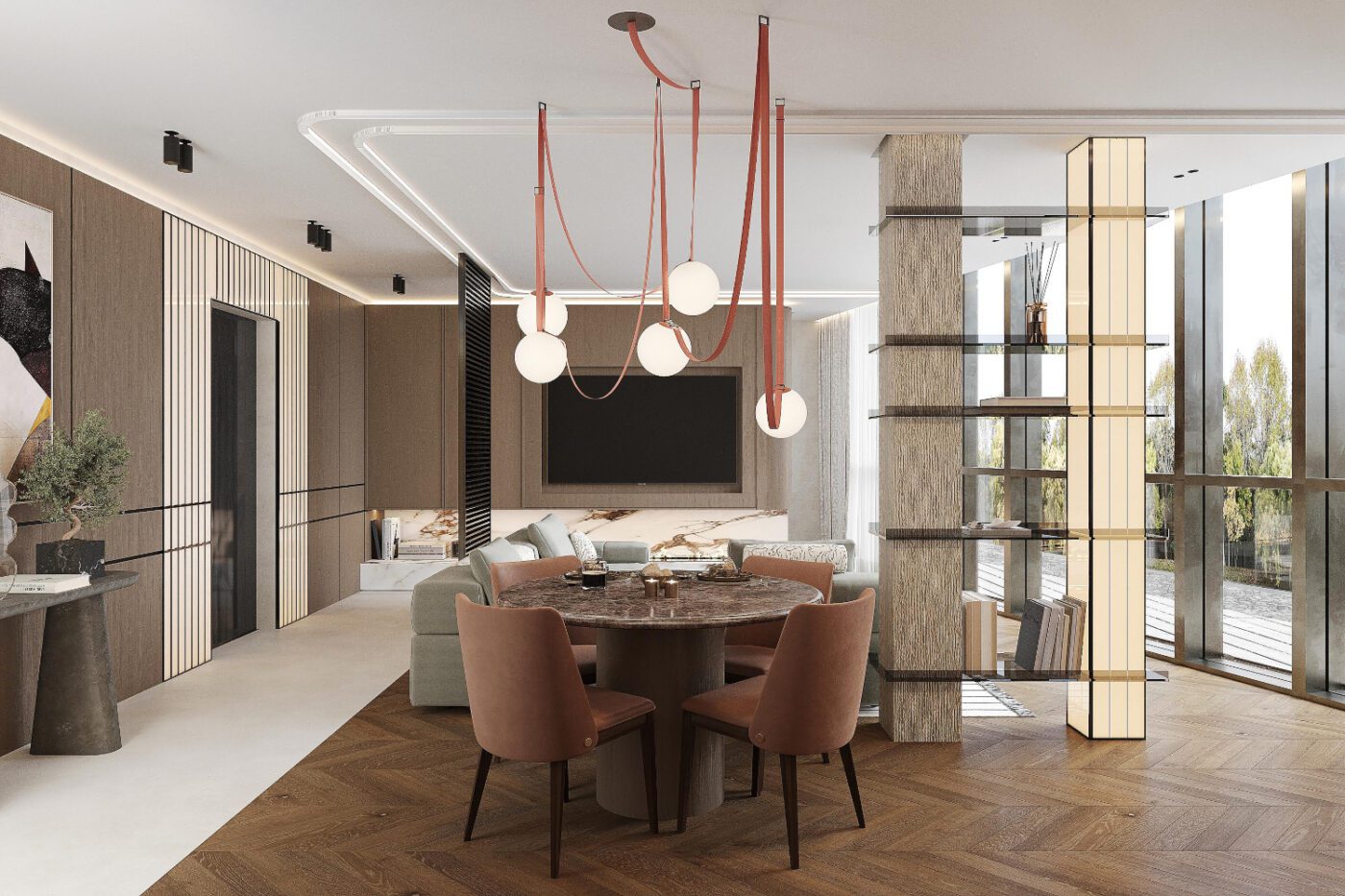 dining room by elegant home