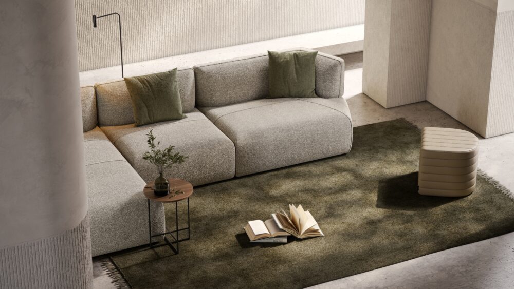 disruption sofa in a analogous colour