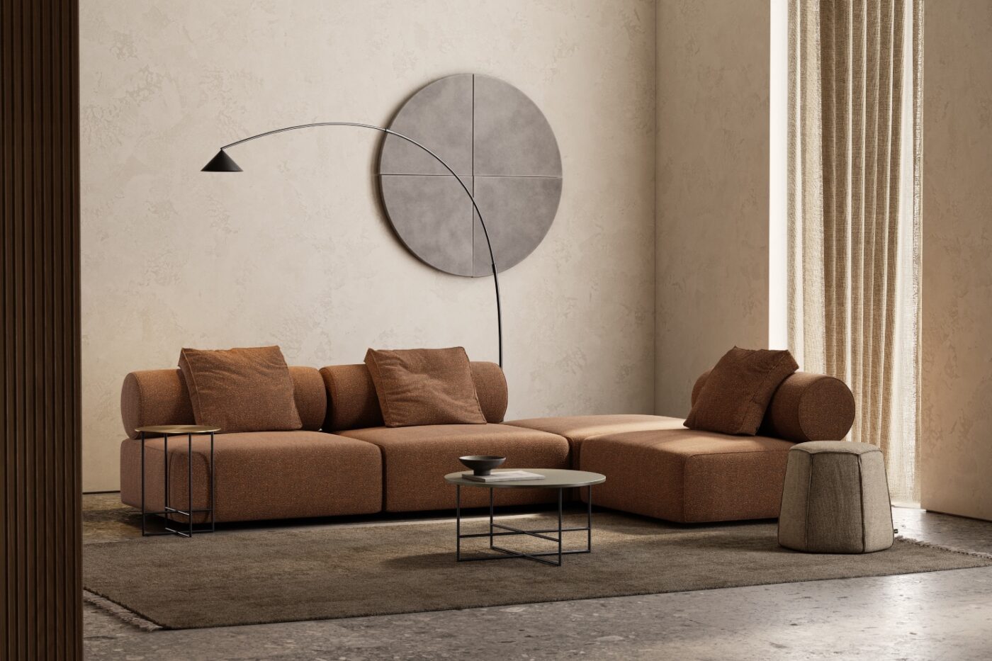 domkapa minimalist living room shinto