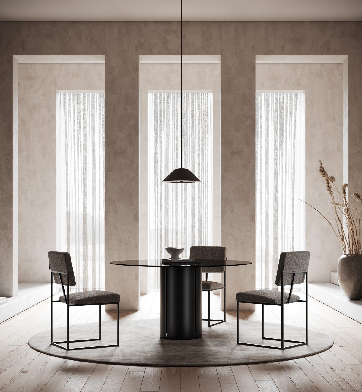 gram dining chairs and mano dining