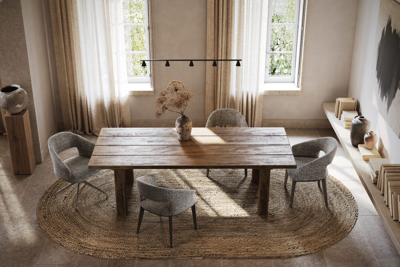 jermain chair in dining room two bases