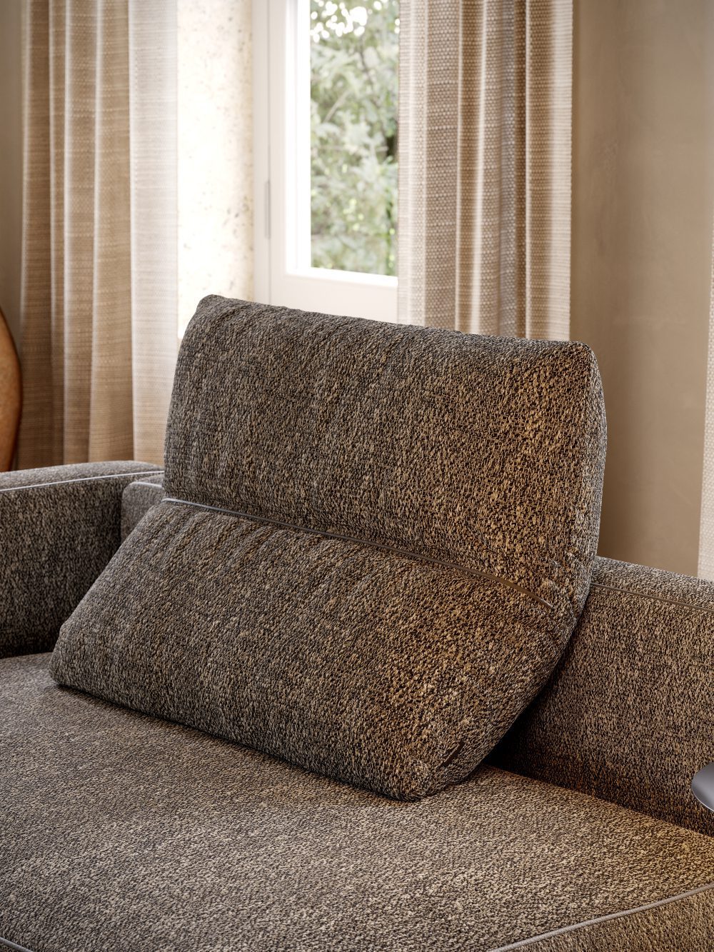 laurent modular sofa folded cushion