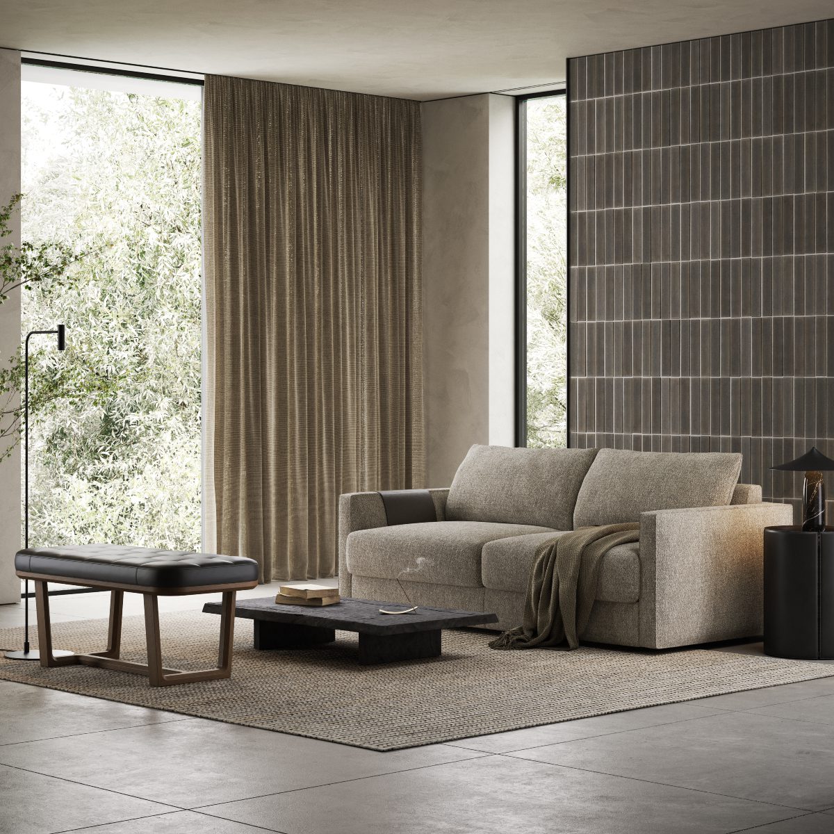 living room with beaumont