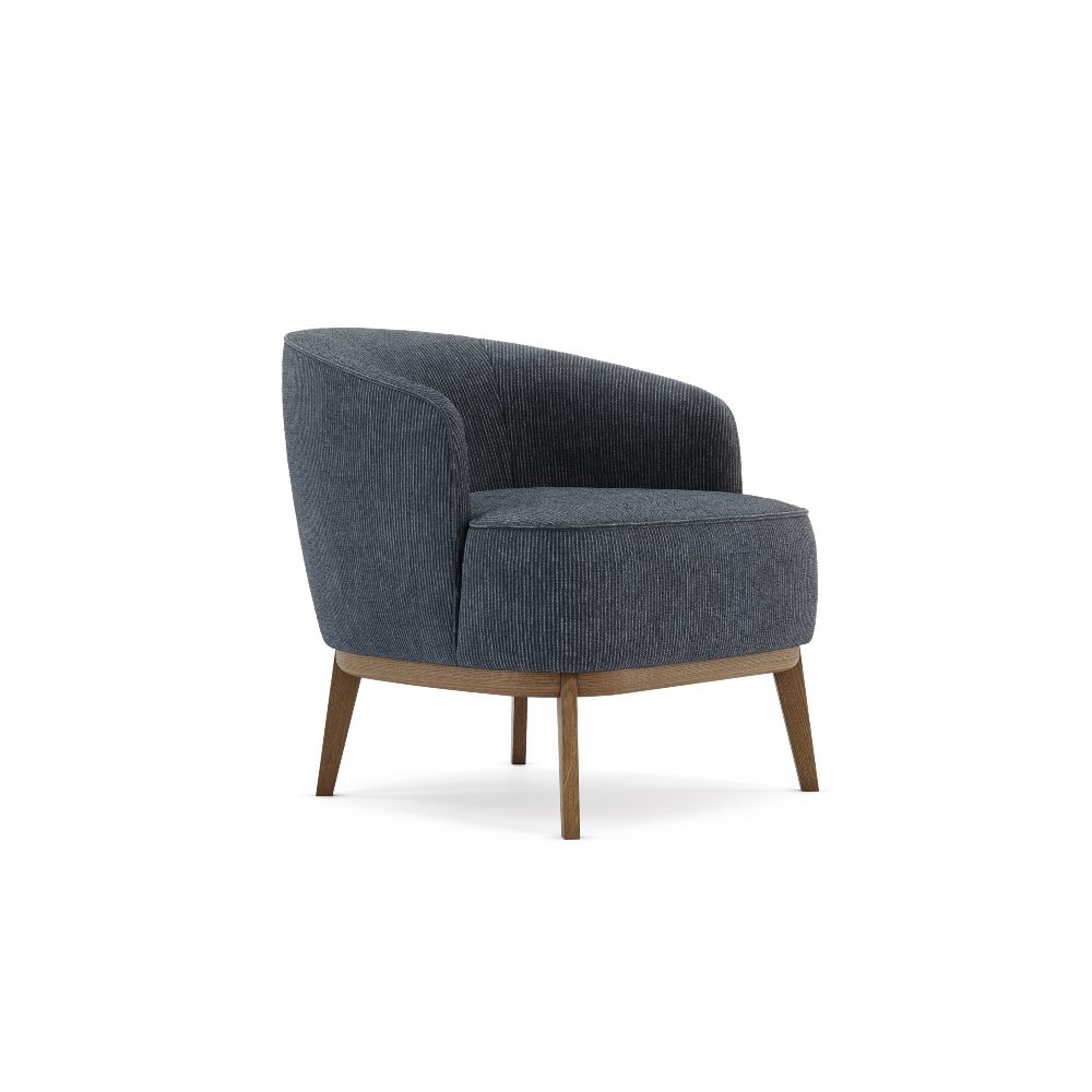 megan armchair in classic blue pantone 2020