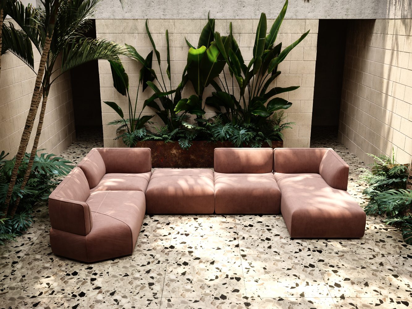 peach fuzz disruption sofa