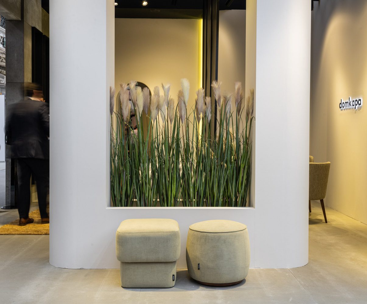 rachel pouf at decorex