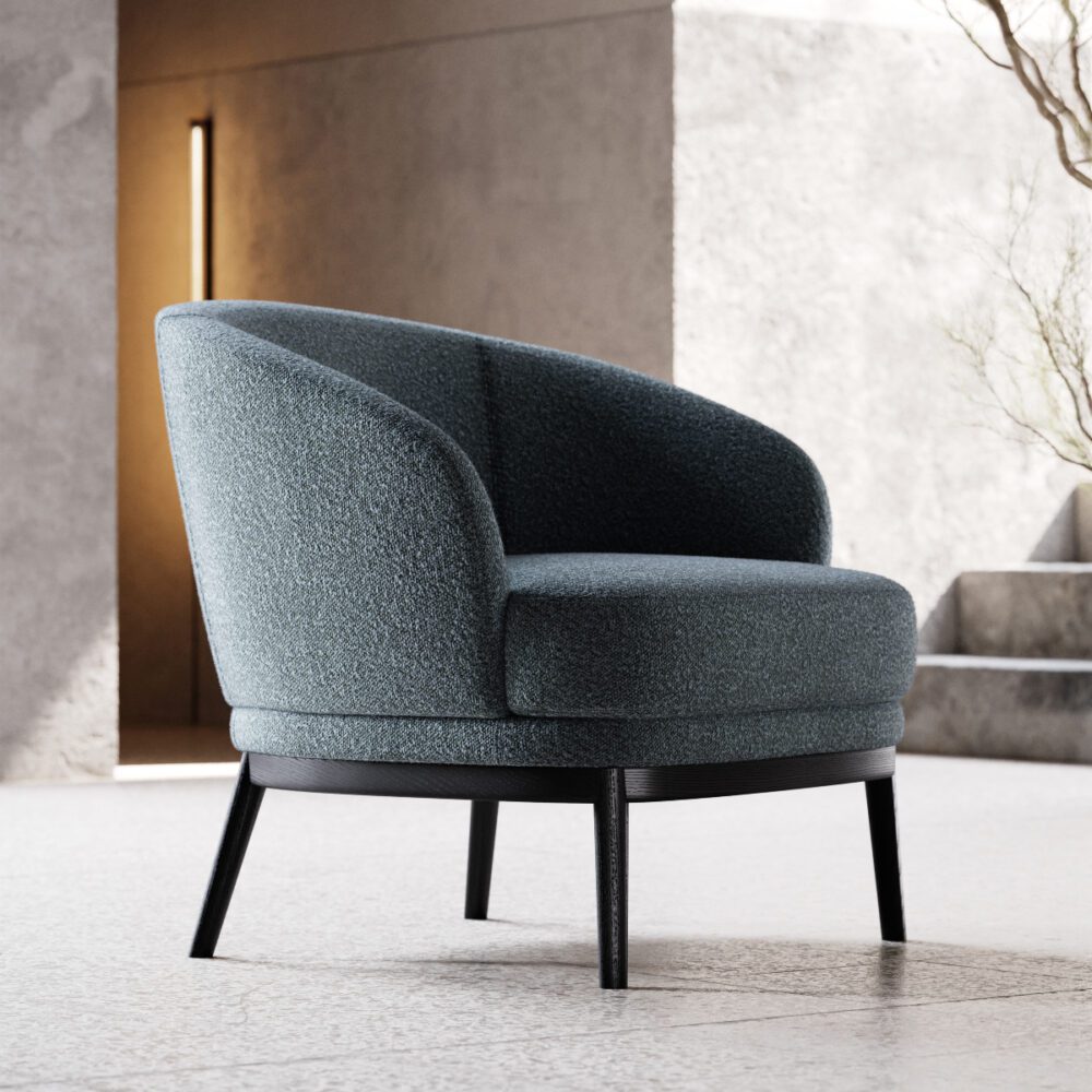 ruth armchair in classic blue