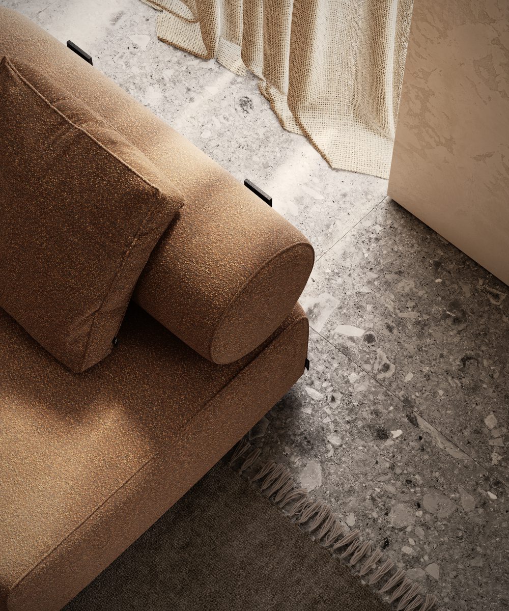 shinto sofa in boucle