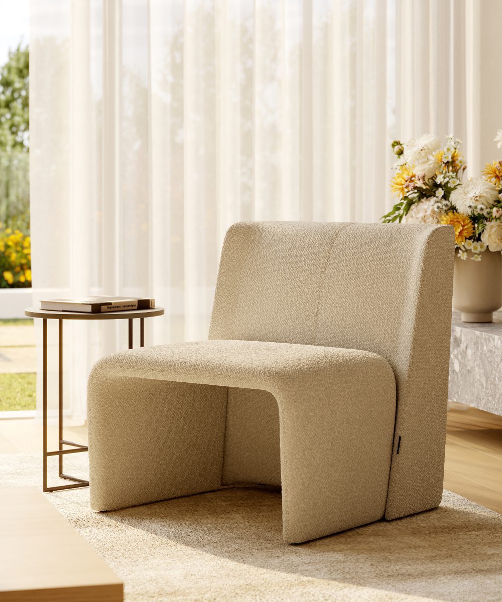spring living room with legacy armchair
